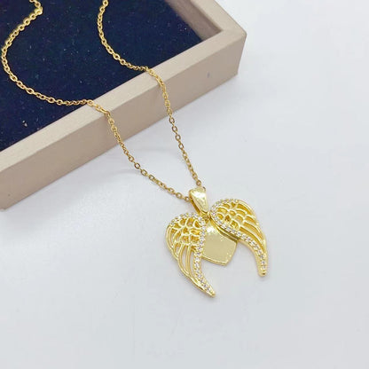 Collana acciaio titanio cuore farfalla girasole