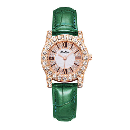 Orologio donna quadrante romano cristalli incastonati