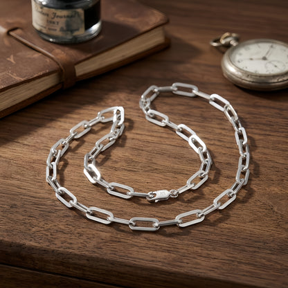 Collana argento maglie