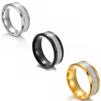 Anello titanio da uomo opaco