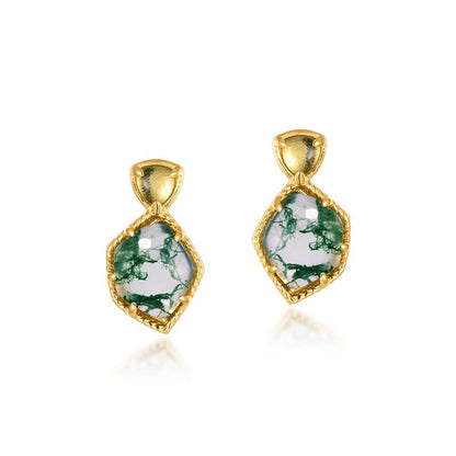 Orecchini Muschio Verde