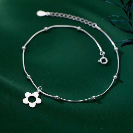 Cavigliera catena fiori