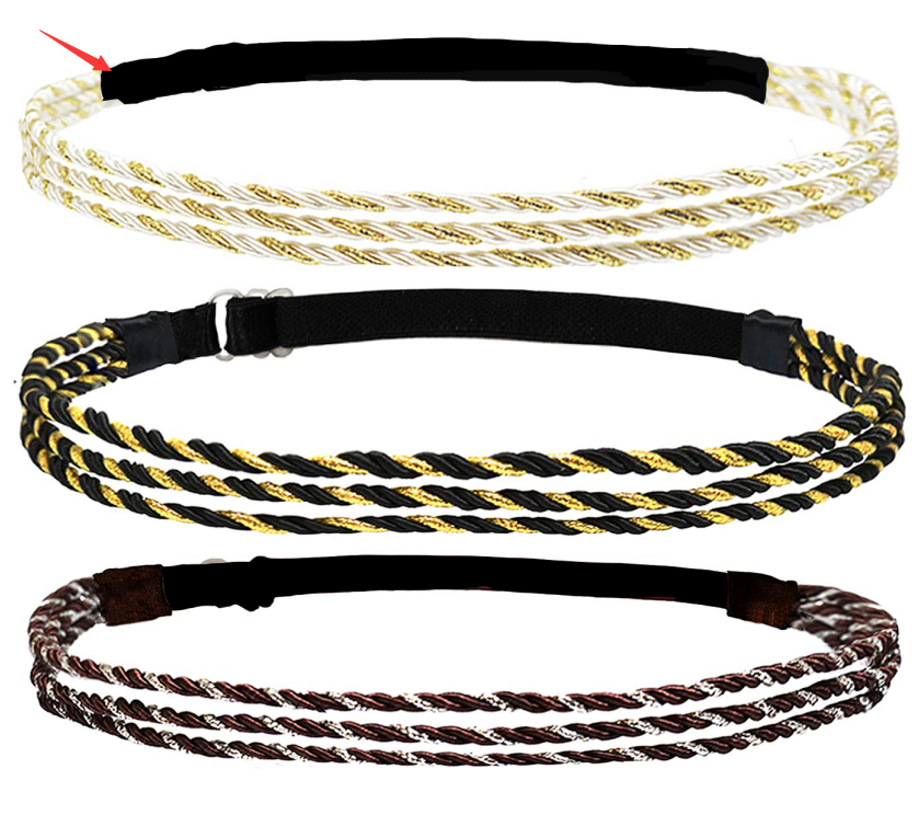 Cerchietto intrecciato elastico