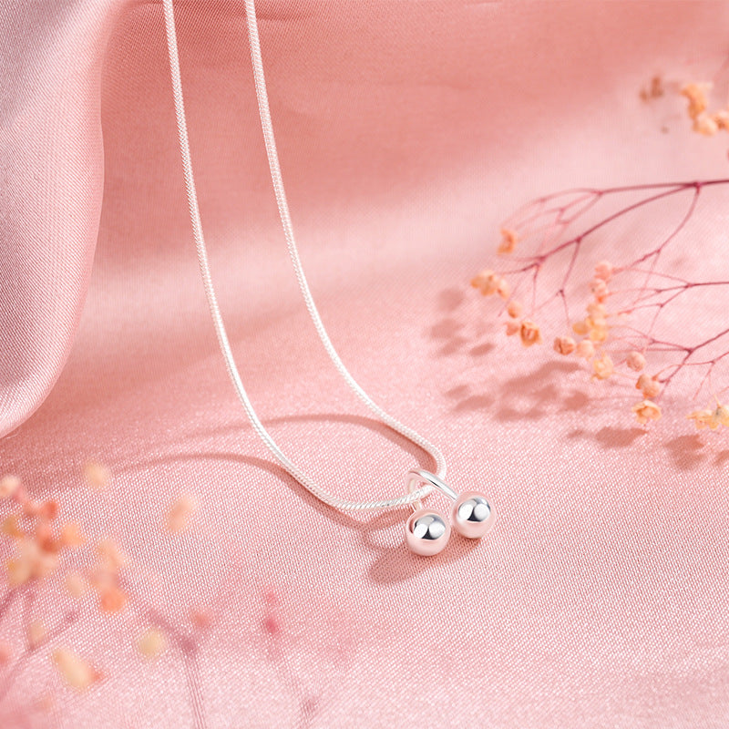 Collana ciliegia in argento