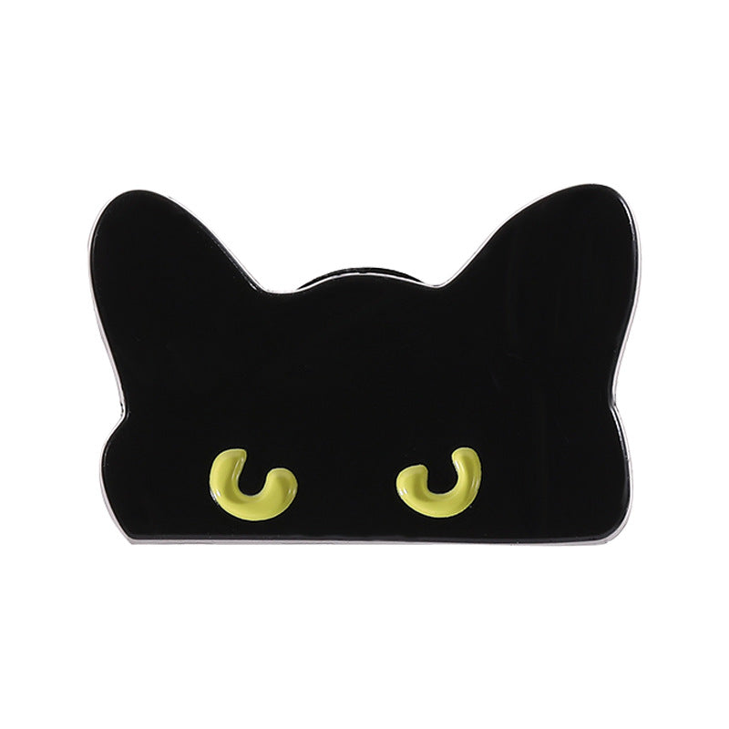 Spilla gatto nero cartoon