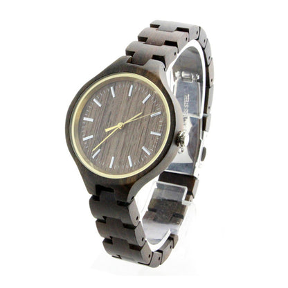 Orologio legno ebano chiusura pieghevole