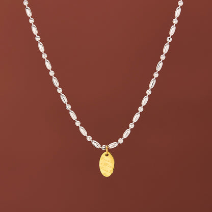 Collana lettere geometrica