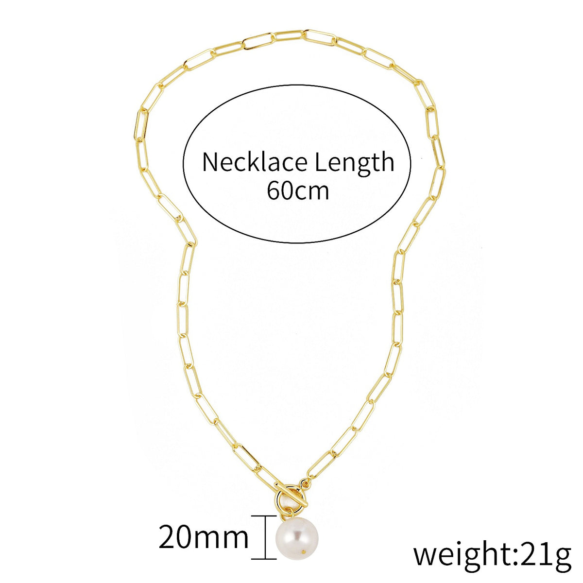 Collana perle barocche Retro esagerata