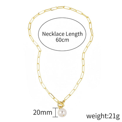 Collana perle barocche Retro esagerata