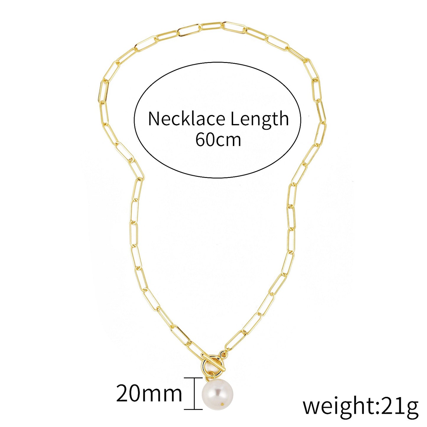 Collana perle barocche Retro esagerata