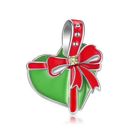 Collana Cuore e Fiocco Smaltato