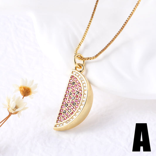 Collana con ciondolo fragola