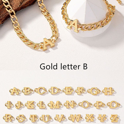 Collana e bracciale con lettere