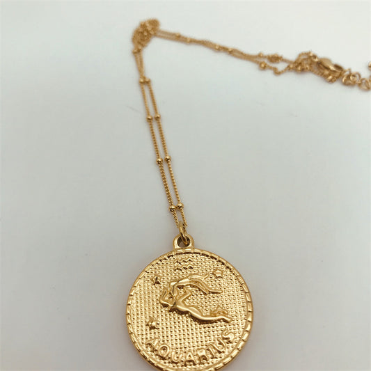 Collana moneta zodiaco