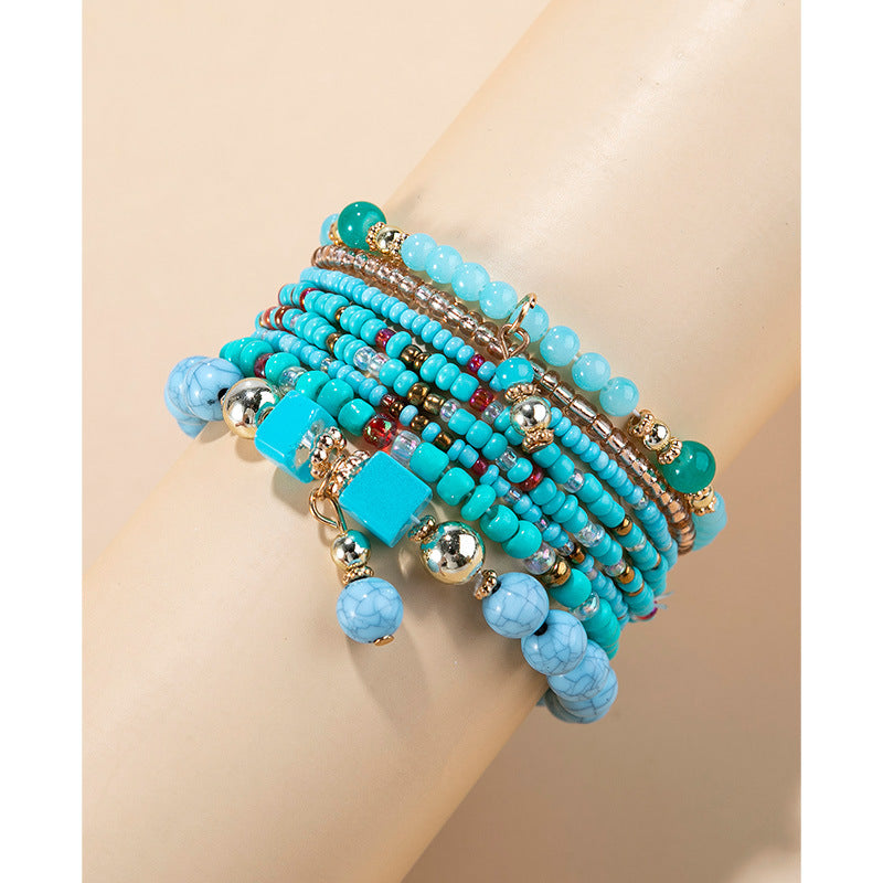 Bracciali boho con perline