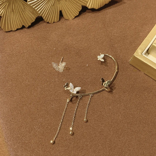Ear cuff farfalla asimmetrica