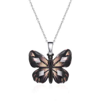 Collana farfalla retrò multicolore