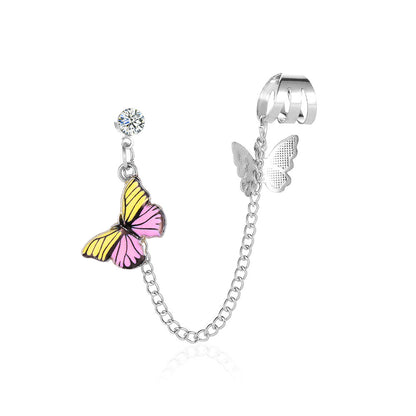 Orecchini farfalla multicolore