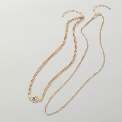 Collana farfalla fiore multistrato