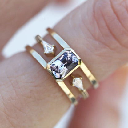 Anello zirconi vintage
