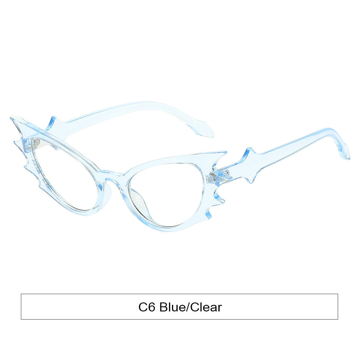 Occhiali cat eye dalla forma vistosa