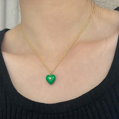 Collana smaltata cuore
