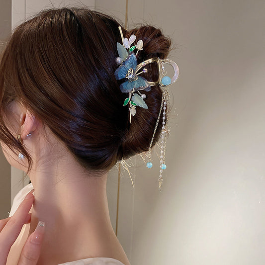 Fermaglio per capelli farfalla vintage