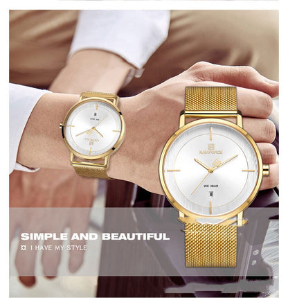 Orologio con calendario impermeabile semplice