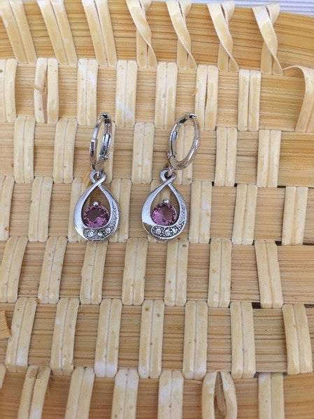 Orecchini goccia con zirconi da donna