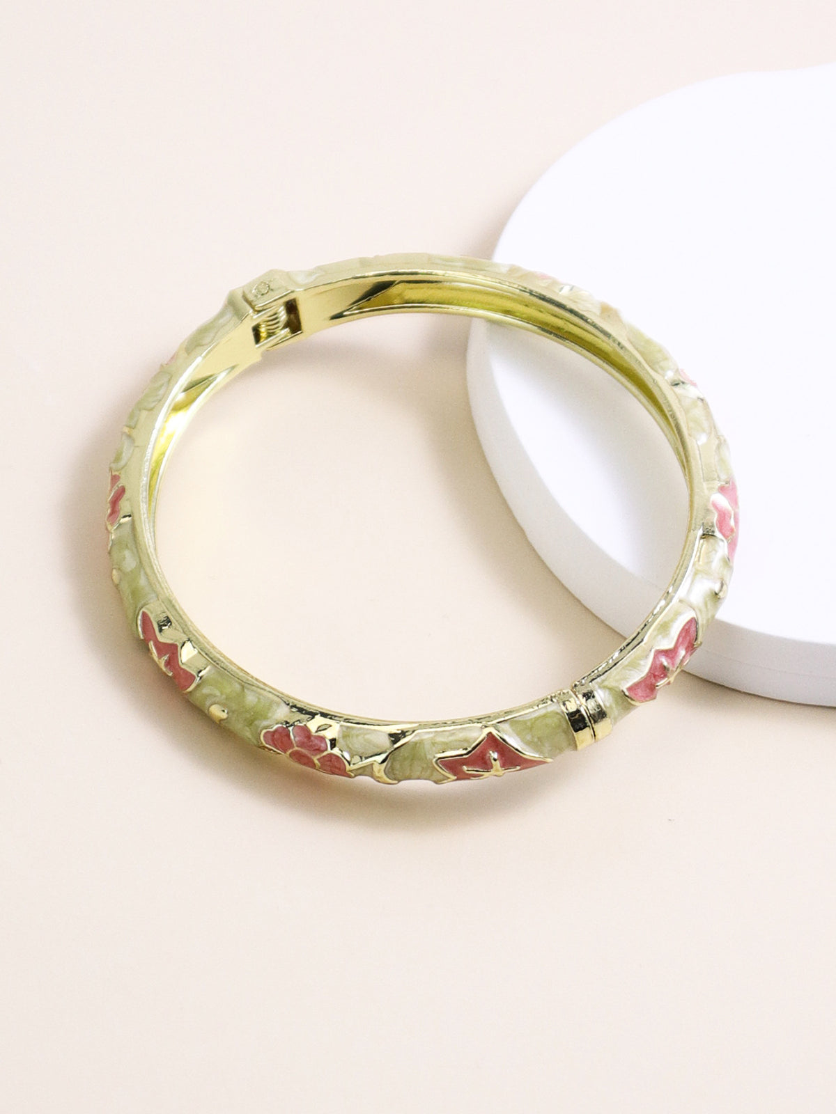 Bracciale smalto fiori