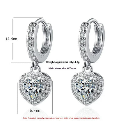 Orecchini zircone cuore