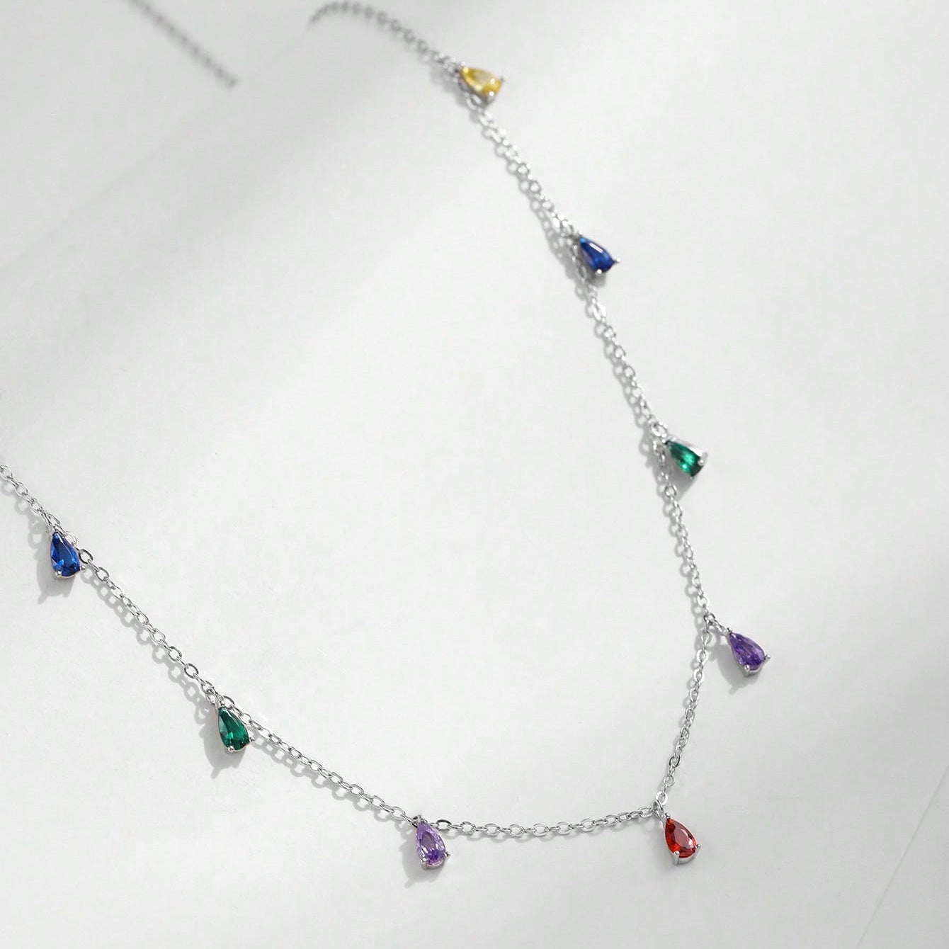 Collana gocce colorate