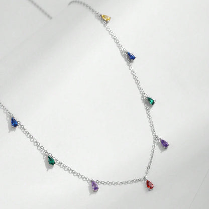 Collana gocce colorate