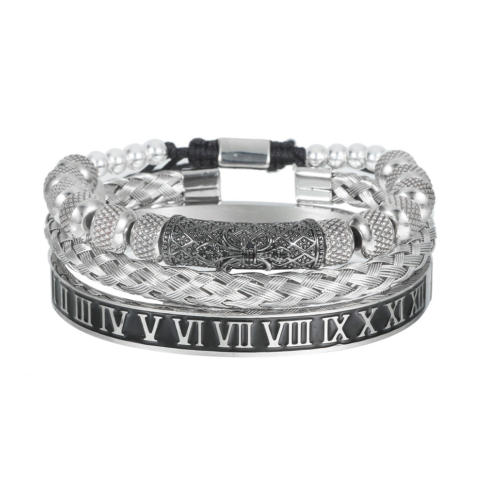 Bracciale scheletro intrecciato