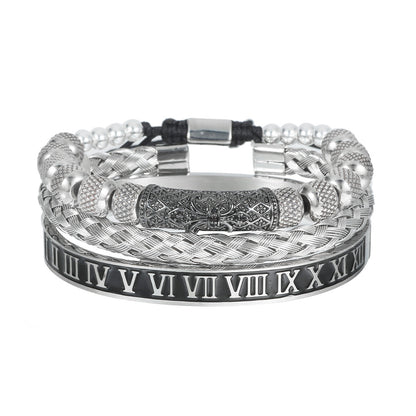 Bracciale scheletro intrecciato