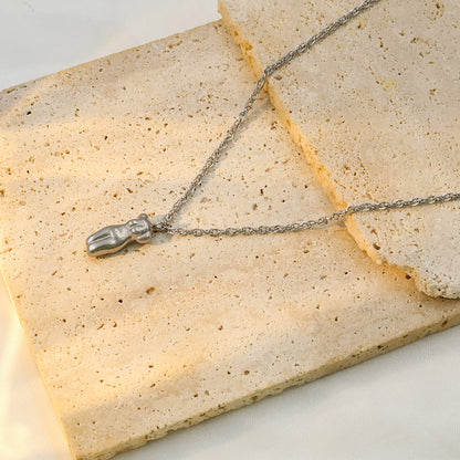 Collana clavicola acciaio