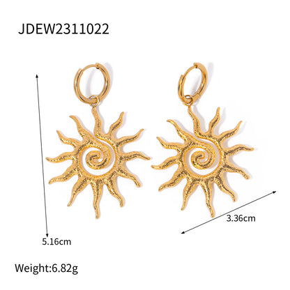 Spilla girasole acciaio