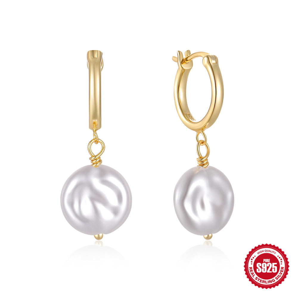 Orecchini perle barocche argento 925