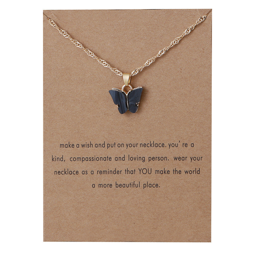 Collana farfalla acrilica