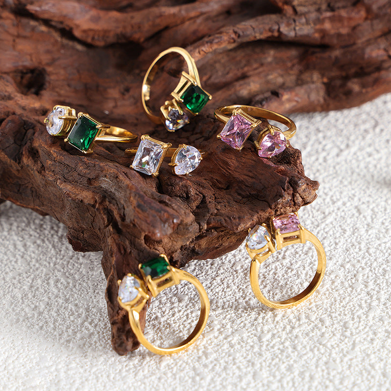 Anello titanio regolabile anti-sbiadimento