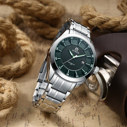 Orologio da uomo impermeabile con calendario al quarzo