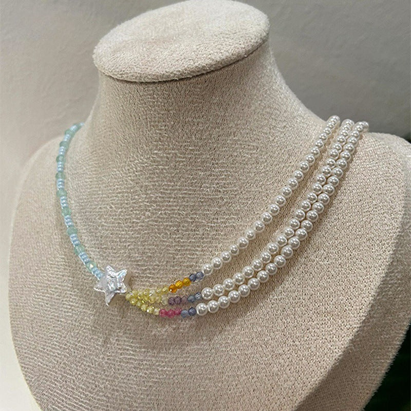 Collana barocca perle doppie