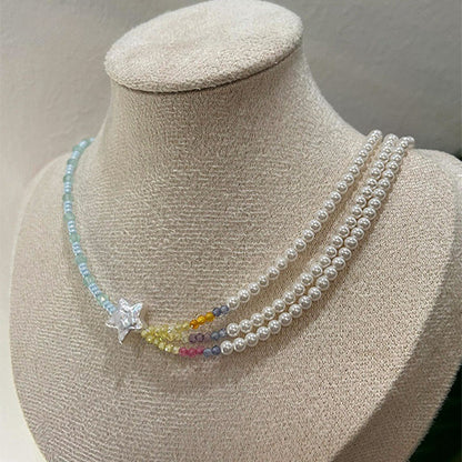 Collana barocca perle doppie