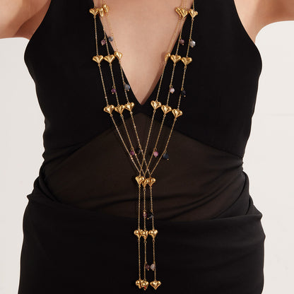 Collana corta da maglione