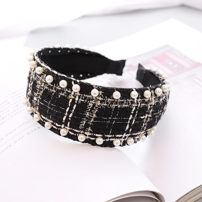 Fascia capelli plaid