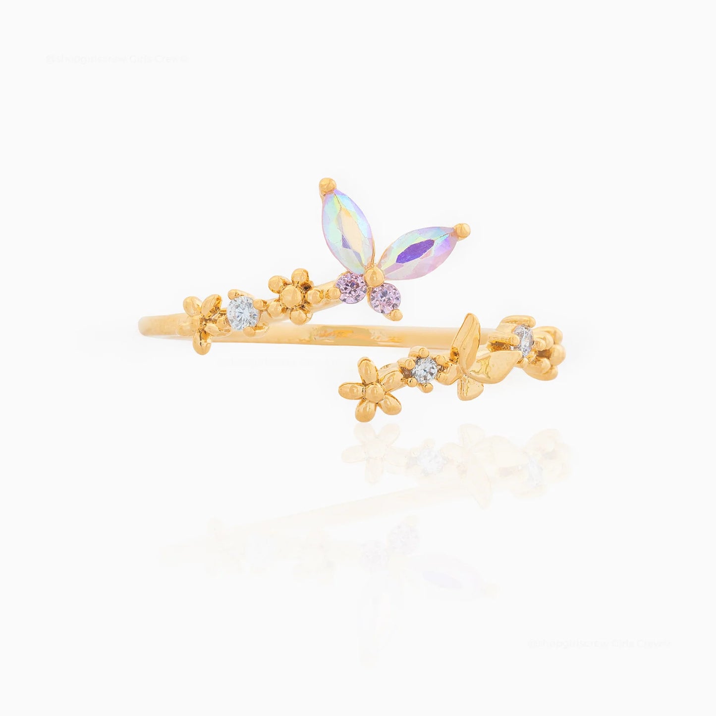 Anello farfalla sfumato