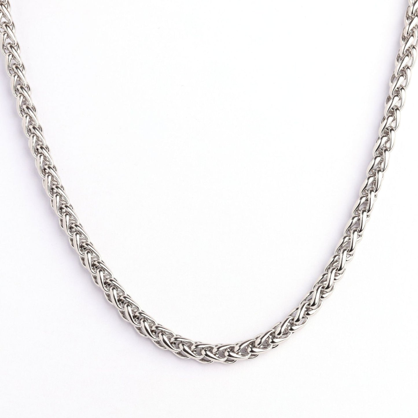 Collana acciaio titanio minimalista