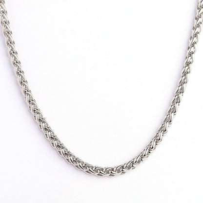 Collana acciaio titanio minimalista