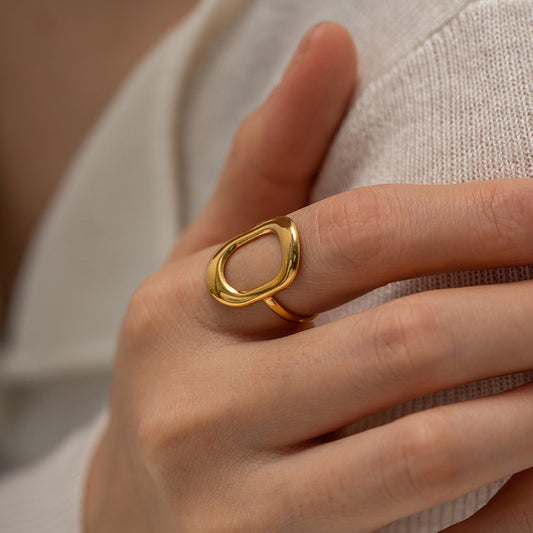 Anello Rettangolare Traforato