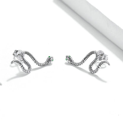 Orecchini serpente in argento